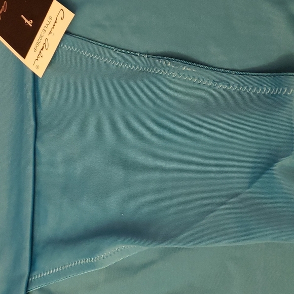 Carrie Amber Intimates High Cut Turquoise Panty Size 3XL (10) style 3026… - Picture 5 of 7